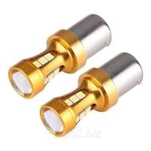 Габарит LED IDIAL 490 BA15S 15 leds 3030 SMD with lens, Canbus, 280lm, 12-24V, 6000K( 2шт.): Головной свет Габариты