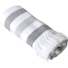 Полотенце Hobby Stripe Peshtemal 50х90 серый (315754): Тип пляжное полотенце