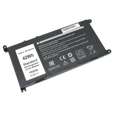 Батарея для ноутбука Dell YRDD6 Inspiron 14Z-5482 11.4V Black 3600mAh OEM (988428): Ємність, мАг 3600