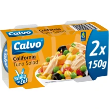 Салат з тунцем Calvo California 2*150 г: Вага нетто 150 г
