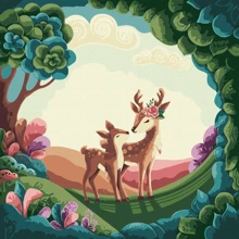 Картина за номерами Ідейка Гарна прогулянка ©Elena Schweitzer 40х40 см (KHO4378): Виробник Идейка