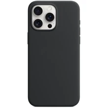 Чехол для iPhone Monblan Silicone Case MagSafe Black for iPhone 15 Pro Max: Цвет черный
