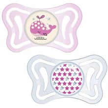 Пустышка силиконовая люминесцентная Chicco Physio Light 2 шт. 2 мес. (71031.41): Возраст старше 2 месяцев