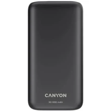 Внешний аккумулятор Canyon Power Bank 30000mAh PD 20W Black (CNE-CPB301B): Количество USB 3