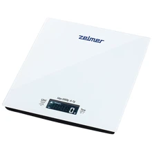 Весы кухонные Zelmer ZKS1100W: Тип конструкции с плоской плaтформой