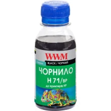 Чернила WWM HP №711 100г Black pigm. (H71/BP-2): Цвет Black