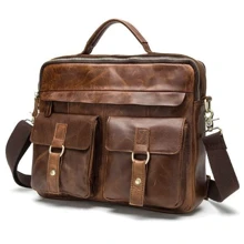 Мужская сумка мессенджер Buffalo Bags коричневая (SHIM8001-brown): Пол Мужской