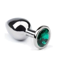 Анальная пробка утяжеленная 460 грамм, Silver Emerald, L: Для кого Унисекс