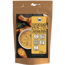 Крем-суп гороховый Street Soup с копченой курицей 250 г дой-пак (4820201770269): Технология Сушка