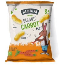 Снеки органические Biobim Паффы кукурузные с морковью 20 г (1187122): Тип Снеки