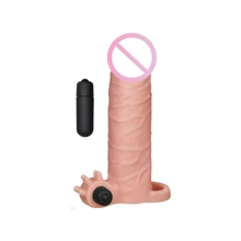 Удлиняющая насадка с вибрацией Add 2" Vibrating Penis Sleeve, Flesh: Для кого Для мужчин