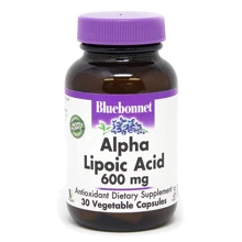 Bluebonnet Nutrition, Alpha Lipoic Acid, 600 mg, 30 Veggie Caps (855): Вид Ферментные
