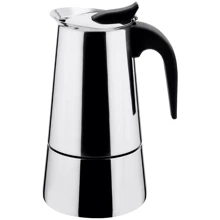 Кофеварка гейзерная Vinzer Moka Inox Induction на 6 чашек 50392: Цвет нержавеющая сталь