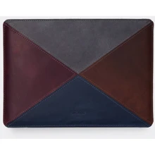 INCARNE Handmade Leather Laptop bag Mosaic Twilight (Blue/Bordo/Brown/Grey) for MacBook Air 15" M3 | M2 (2024 | 2023): Цвет разноцветный