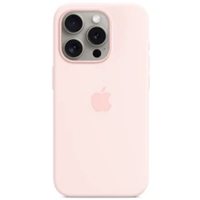 Чохол для iPhone Apple for iPhone 15 Pro Silicone Case with MagSafe Light Pink (MT1F3) : Колір розовый
