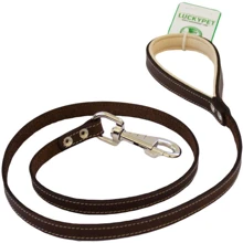 Поводок Lucky Pet кожаный 1.0х120 см коричнево-бежевый (216881): Тип Поводок