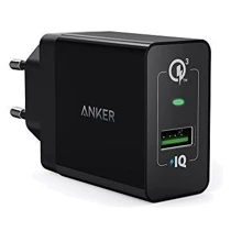 Зарядное устройство ANKER USB Wall Charger PowerPort QC3.0 with microUSB Cable Black (B2013L11): Особенности Быстрая зарядка