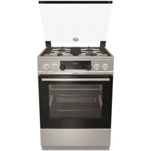 Плита комбинированная Gorenje K6351XF: Тип варочной поверхности газовая