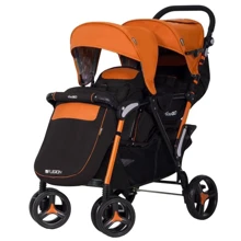 Прогулочная коляска для двойни Easy Go Fusion DUO (orange): Тип коляски прогулочная коляска