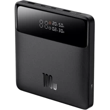 Зовнішній акумулятор Baseus Power Bank 20000mAh Blade HDEdition Digital Display 100W Black (PPBL000301): Кількість USB 4