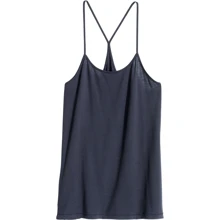 Майка H&M 3912244 XS черная: Состав Лиоцелл, Эластан