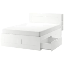 Каркас кровати с контейнером ІКЕА Brimnes 160х200 см (891.574.55): undefined undefined