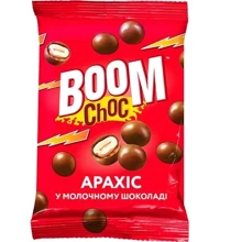 Драже Boom Choc Арахіс у молочному шоколаді 100 г (4820075508432): Вага, г 100