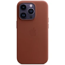 Чохол для iPhone Apple for iPhone 14 Pro Leather Case with MagSafe Umber (MPPK3) : Колір коричневый