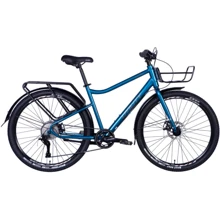 Велосипед Dorozhnik UTILITY ST 26" под кассету рама с багажником задн St с корзиной St с крылом Pl 2024 (синий) (OPS-D-27.5-001): Материал рамы Сталь
