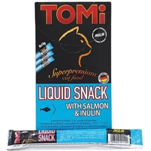 Лакомство TOMi Liquid Snack Salmon&Inulin жидкое со вкусом лосося и инулином для котов 15 г: Вид Жидкая форма