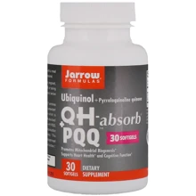 Jarrow Formulas, Ubiquinol, QH-Absorb + PQQ, 30 Softgels (JRW06027): Вид неферментний