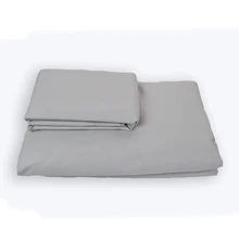 Простирадло на гумці SoundSleep Shine сатин світло-сіра 200х200 см (93461139): Тип простынь