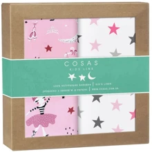 Набір пелюшок Cosas Ballerina Stars Grey Rose бязь (4822052061282): undefined undefined