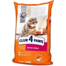 Сухой корм Club 4 Paws Premium for adult cats для взрослых кошек с телятиной 14 кг (4820083909207): Тип Сухой корм