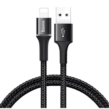 Кабель Baseus USB Cable to Lightning Halo Data 1.5A 2m Black (CALGH-C01): Тип USB Cable - Lightning