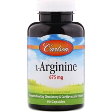 Carlson Labs L-Arginine, 675 mg, 90 Capsules (CAR-06731): Тип Аргинин