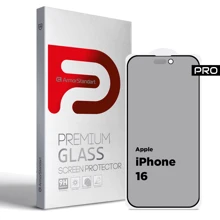 Защитное стекло для iPhone ArmorStandart Tempered Glass Pro Anti-spy Matte Black for iPhone 16 (ARM79397): Тип защиты экрана на экран