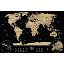 Скретч карта мира Travel Map Weekend Black World gold (WBWg): Производитель Travel Map