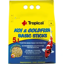 Корм для прудовых рыб Tropical Koi&Goldfish Basic Sticks в палочках 50 л (5900469403723): Вид корма Палочки