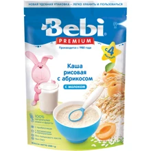 Каша молочная Bebi Premium Рисовая с абрикосом 200 г (1105034): Тип Каши молочные