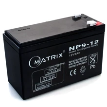 Аккумуляторная батарея Matrix 12-9.0 (12V/9.0A/h): Тип AGM