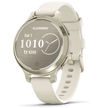 Смарт-часы Garmin Lily 2 Active Lunar Gold with Bone Silicone Band (010-02891-00): Дисплей 1"x0.84" (240x201 pixels) / Corning Gorilla Glass 3