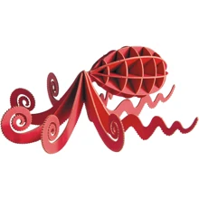Восьминіг Octopus Fridolin 3D модель: Вид Флора і фауна