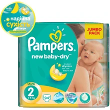 Подгузники Pampers New Baby Mini (3-6 кг) Джамбо 94шт (4015400264613): Тип Подгузники