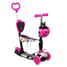 Самокат Best Scooter розовый (75009): Количество колес 3