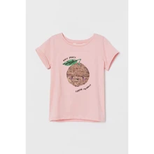Футболка H & M 2212-7965551 134-140 см рожева: Тип футболки