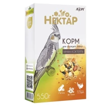 Корм для попугаев Лорі Нектар-Нимфа-Коктейль 550 г (ПЕ12): Вид корма Обычный