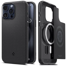 Чехол для iPhone Spigen Mag Armor MagFit Matte Black (ACS06736) for iPhone 15 Pro: Цвет черный