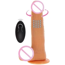 Вибратор с ротацией Toy Joy Get Real Rotating Vibrating Dildo (телесный): Для кого Для женщин