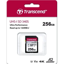 Карта пам'яті Transcend 256GB SDXC C10 UHS-I U3 A2 (TS256GSDC340S): Тип карти SDXC